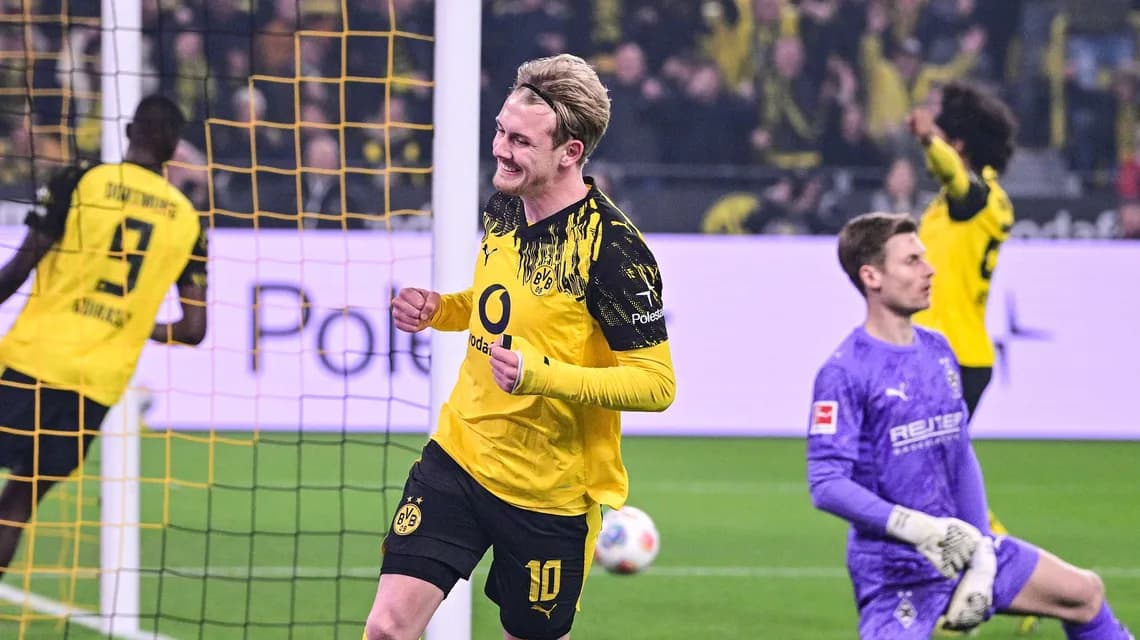 Dortmund Menang Atas Gladbach, Brandt & Beier Jadi Kunci